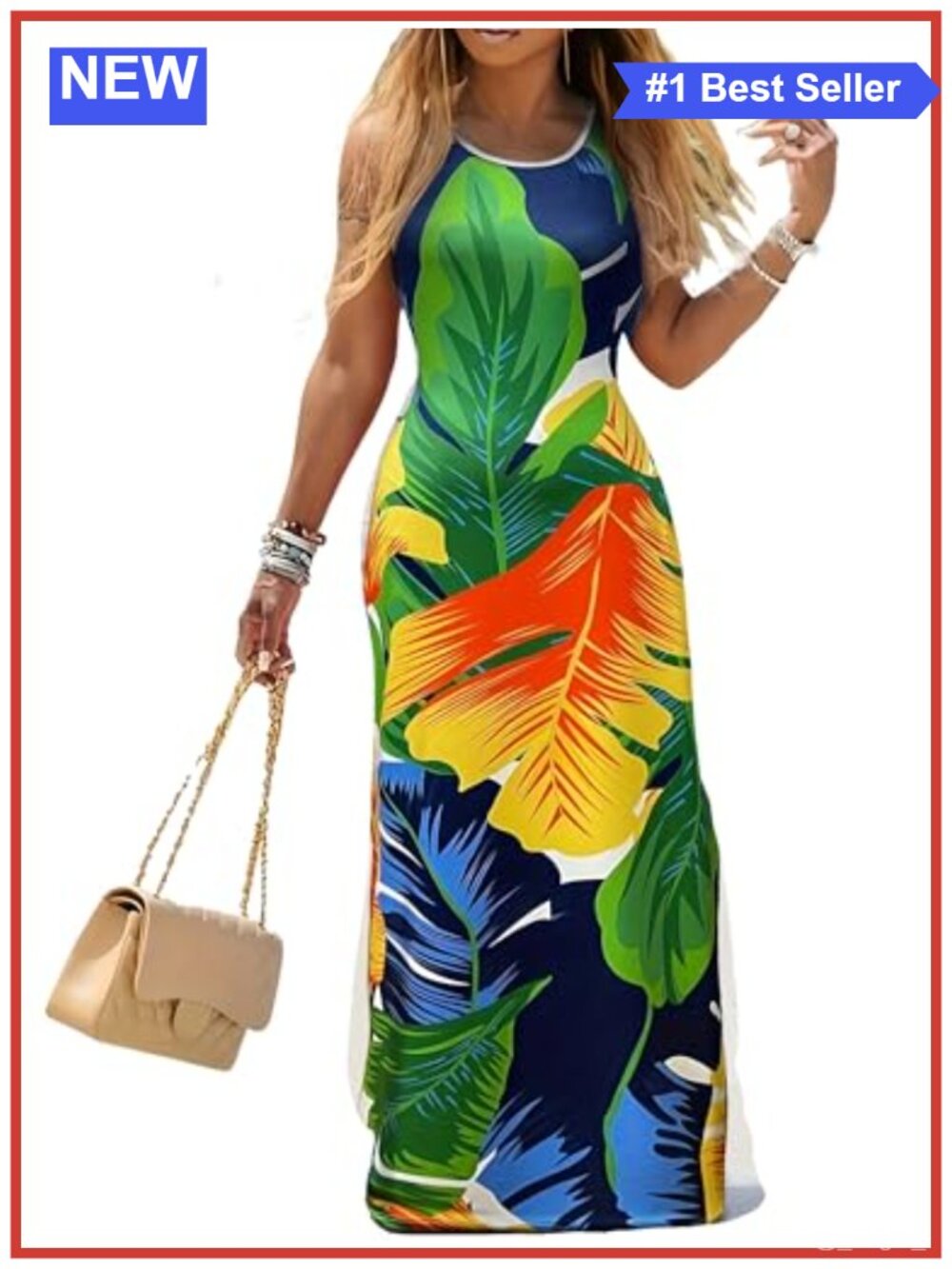 Sleeveless Tank Maxi Dress Casual Bodycon Long Dress